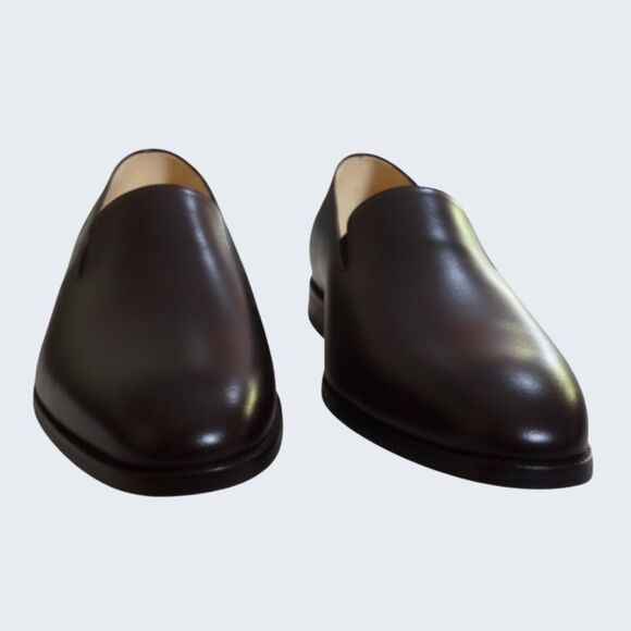 VTG Calico Heels Leather Brown Pumps Academia Preppy Quiet Luxury Classic Mod 9W - Picture 5 of 11